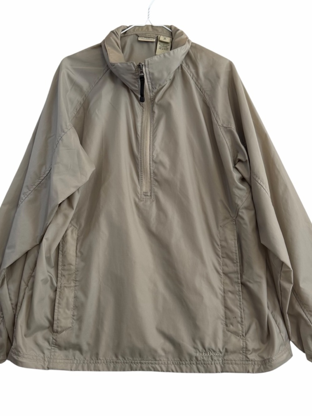 Vintage L.L. Bean 1/2 Zip Stowaway Windbreaker Jacket Men’s Medium